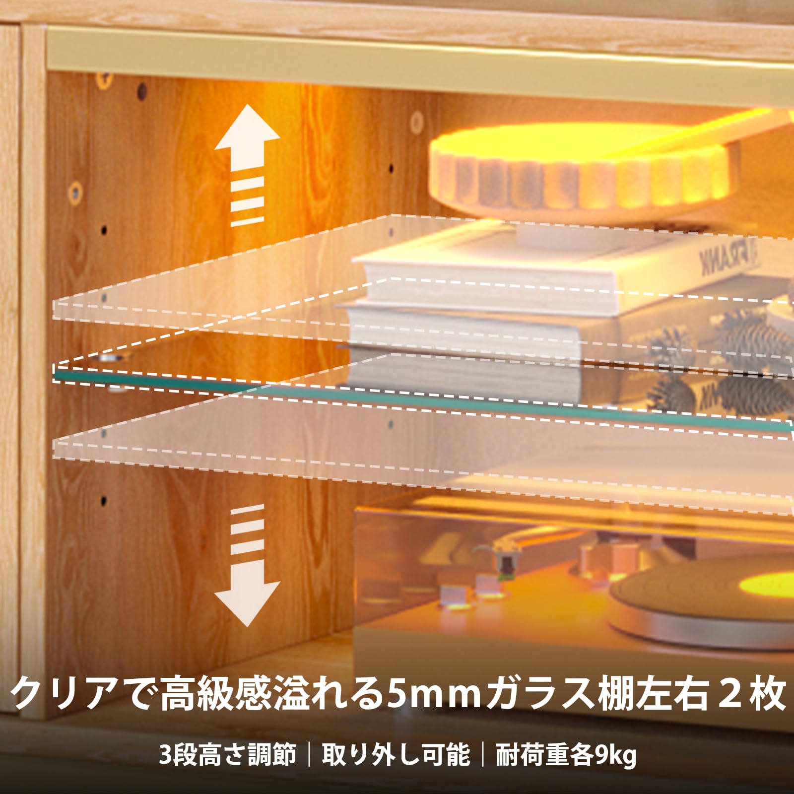 【新品&未開封】未使用品　新型Bestier テレビ台 テレビボード 幅203cm tv台 55/65/75/85型対応 Amazon｜Bestier テレビ台 テレビボード 幅203cm tv台 55/65/75/85型